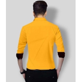 Life Roads - Yellow Cotton Slim Fit Men's Casual Shirt (Pack of 1 ) - None