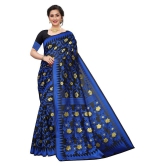 ofline selection Blue Polycotton Saree