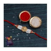 Silver Shine - Red Religious Rakhi ( Pack of 2 ) - None