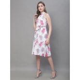 MINI & MING Floral Print Georgette Fit & Flare Dress