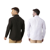 KLOSET By RIAG 100% Cotton Regular Fit Solids Full Sleeves Men's Casual Shirt - Off White ( Pack of 2 ) - None