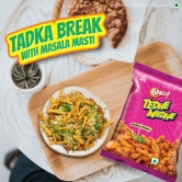 Bingo! Tedhe Medhe Masala Tadka, Spindle Shaped Crunchy Snack With Indian Masala Flavour Perfect For Snacking, 90G