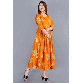 SIPET - Mustard Rayon Womens Anarkali Kurti ( Pack of 1 ) - None