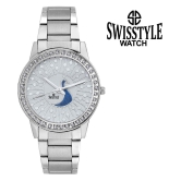 Swisstyle Stainless Steel Round Womens Watch