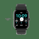 Croma Stride Smartwatch with Bluetooth Calling (48mm IPS Display, IP68 Sweat Resistant, Black Strap)