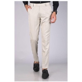 MANCREW - Cream Polycotton Slim - Fit Men's Formal Pants ( Pack of 2 ) - None