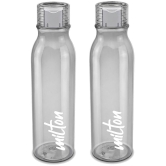 Milton Name Tag Pet Water Bottle, Set of 2, 1 Litre Each, Grey - Grey