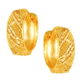 VIVASTRI Golden Clip-Ons Earrings ( Pack of 1 ) - Golden