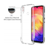 Case Vault Covers - Transparent Silicon Silicon Soft cases Compatible For Xiaomi Redmi Note 7 Pro ( Pack of 1 ) - Transparent