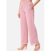 ALL WAYS YOU - Pink Georgette Flared Womens Palazzos ( Pack of 1 ) - None