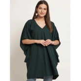 Curvydrobe Crepe Green Beach Dresses - - None