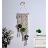 Macrame Planter Pot Holder Hanging, 3 Hangers