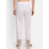 Women White Pleated Trouser