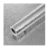 Gatih - Heat Resistant Oil-Proof Aluminum Foil Self Adhsve Wallpaper ( 40 x 300 ) cm ( Pack of 1 )