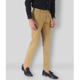 SREY - Khaki Cotton Blend Slim Fit Mens Formal Pants (Pack of 2) - None