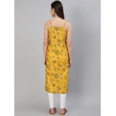 Antaran - Yellow Cotton Womens Straight Kurti ( Pack of 1 ) - None