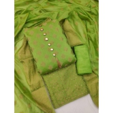 Unstitched Jacquard Salwar Suit Material Printed