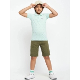 UNIBERRY - Mint Green Cotton Blend Boys Polo T-Shirt ( Pack of 1 ) - None