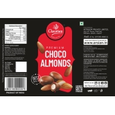 Chocolian Bakers Premium Chocolate Flavor Coated Dried Fruit Almond Nuts Tin Gift Pack Enhance Test Sweet Crispy Coting