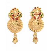 AanyaCentric Gold Chandbalis Earrings ( Pack of 1 ) - Gold