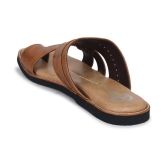 Ajanta Tan Flip Flops - None