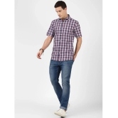 UrbanMark 100% Cotton Regular Fit Checks Half Sleeves Mens Casual Shirt - Navy ( Pack of 1 ) - None