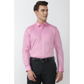 Men Pink Regular Fit Formal Full Sleeves Formal Shirt