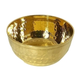 A & H ENTERPRISES - Hammered Katori /Sabzi Bowl Brass Cereal Bowl 200 mL ( Set of 1 ) - Brass