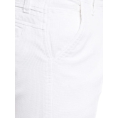 Rodamo  Men White Slim Fit Trousers