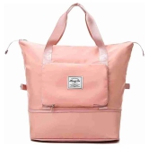 Foldable Expandable Carry Bag-Peach