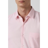 Men Pink Slim Fit Formal Full Sleeves Formal Shirt