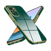 NBOX - Green Silicon Plain Cases Compatible For Xiaomi Redmi Note 10 Pro ( Pack of 1 ) - Green