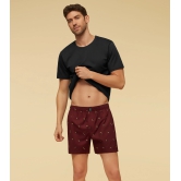 Savanna Cotton Boxers Hornbill Maroon L