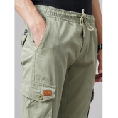 Paul Street Slim Flat Mens Cargos - Green ( Pack of 1 ) - None