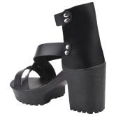 Shoetopia - Black Women''s Sandal Heels - None