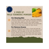 Vedicine Natural Wild Turmeric Powder and Rose Petal Powder (100g each) (Pack of 2)