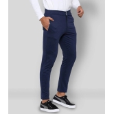 MAD TEE - Navy Blue Cotton Blend Mens Trackpants ( Pack of 1 ) - XL