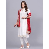 JC4U Rayon Embellished Kurti With Pants Womens Stitched Salwar Suit - White ( Pack of 1 ) - None