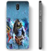 Fashionury Multicolor Printed Back Cover Silicon Compatible For Nokia C01 Plus ( Pack of 1 )