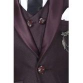 DKGF Fashion - Wine Polyester Boys Suit ( Pack of 1 ) - None