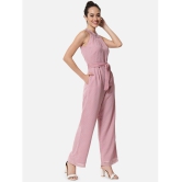 ALL WAYS YOU Pink Georgette Regular Fit Womens Jumpsuit ( Pack of 1 ) - None