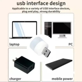 Multi Purpose Mini USB LED Light - Cool White(Pack of 5)