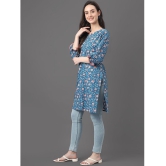 Janasya - Blue Cotton Womens Tunic ( Pack of 1 ) - None