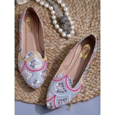 Shoetopia Silver Womens Ethnic Ballerinas - None