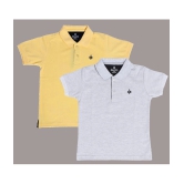 NEUVIN - Multi Color Cotton Blend Boys Polo T-Shirt ( Pack of 2 ) - None