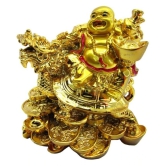 raashi collection  buddha feng shui laughing buddha on dragon laughing buddha big size for money and wealth