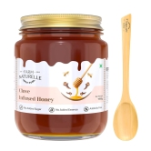 Farm Naturelle-Real Clove Infused Wild Forest Honey |1000gm+150gm Extra and a Wooden Spoon | 100% Pure, Raw Natural - Un-Processed - Un-Heated Honey | Lab Tested Clove Honey in Glass Bottle.