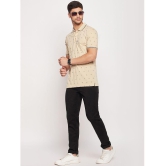 UNIBERRY Cotton Blend Regular Fit Printed Half Sleeves Mens Polo T Shirt - Beige ( Pack of 1 ) - None