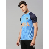 FanCode - Blue Polyester Regular Fit Men's Sports T-Shirt ( Pack of 1 ) - None