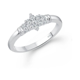 Vighnaharta Incredible Rhodium Plated  CZ Ring  for Women- (  VFJ1595FRR13 ) - None